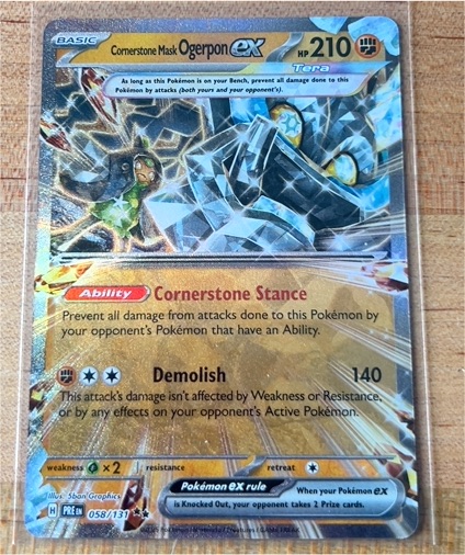 2022 Pokémon #058 Ogerpon ex — front