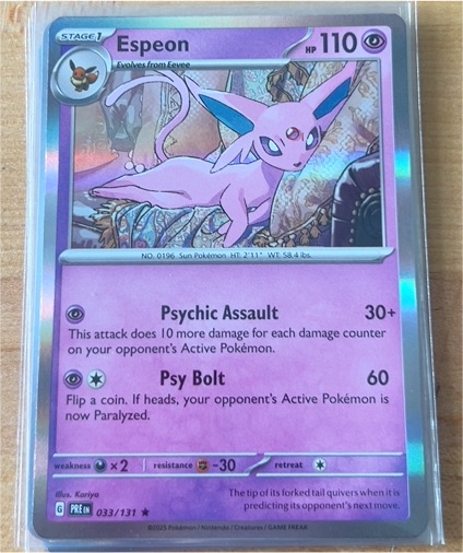 2023 Pokémon Scarlet & Violet #33 Espeon — front