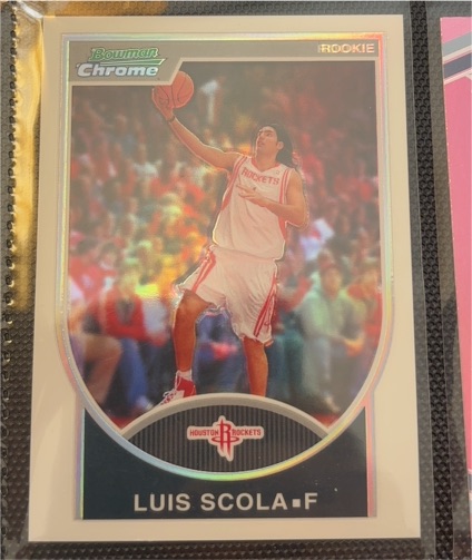 2003 Bowman Chrome Rookie Luis Scola — front