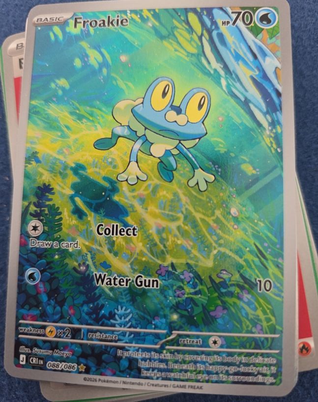 2016 Pokemon #088 Froakie — front