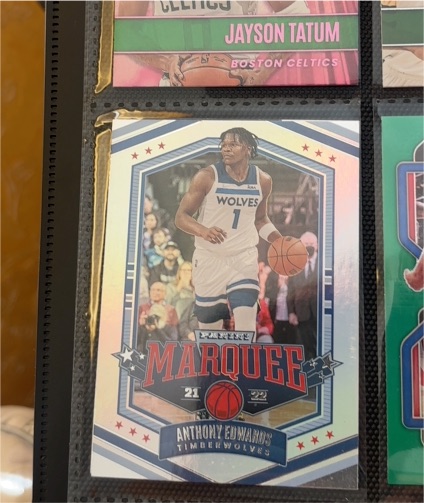 2021 Panini Marquee #21 Anthony Edwards — front