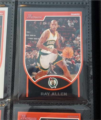 1996 Bowman #40 Ray Allen — front
