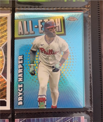 2021 Topps Chrome All-Etch Bryce Harper — front