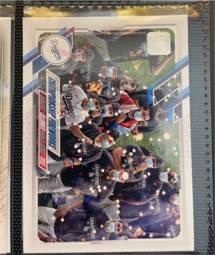 2020 Topps Chrome Team Cards #TCR-1 Los Angeles Dodgers — front