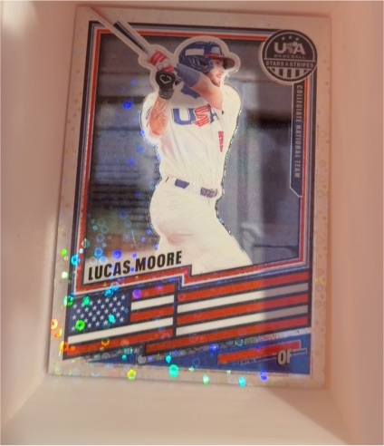 2021 USA Baseball Stars & Stripes #10 Lucas Moore — front