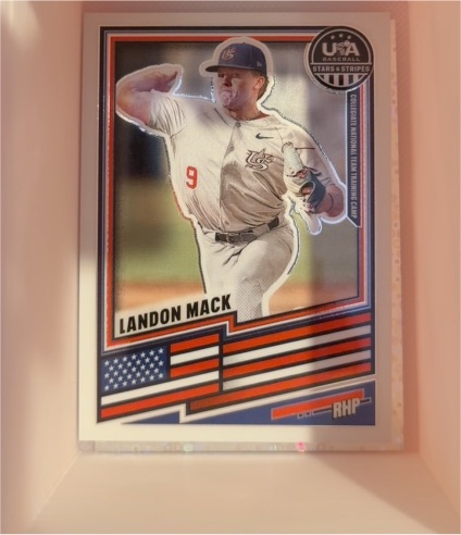 2021 USA Baseball Stars & Stripes Landon Mack — front