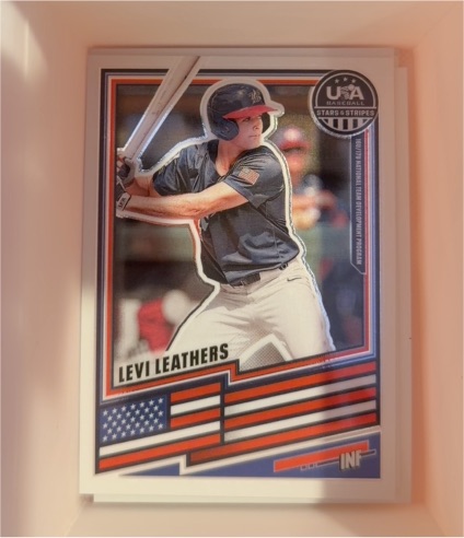 2023 USA Baseball Stars & Stripes #INF Levi Leathers — front