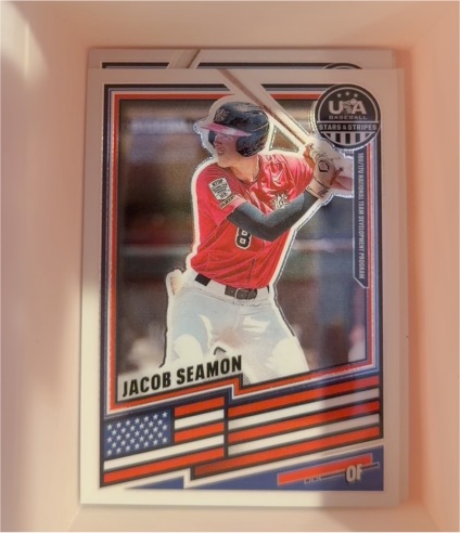 2022 USA Baseball Stars & Stripes #8 Jacob Seamon — front