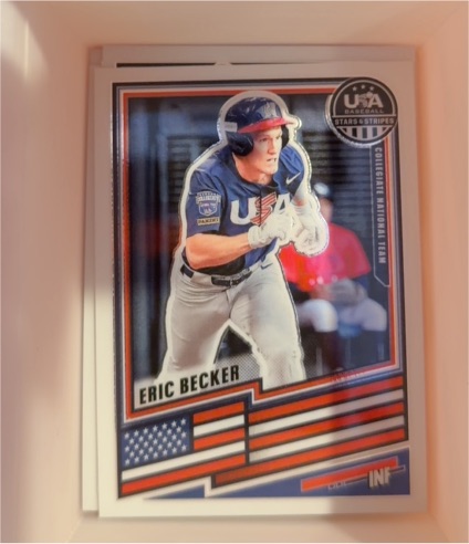 2021 USA Baseball Stars & Stripes #ERIC BECKER — front