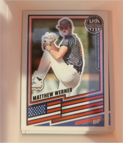 2023 USA Baseball Stars & Stripes #RHP Matthew Werner — front