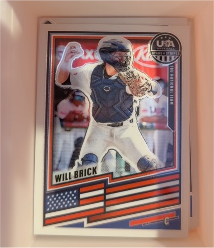 2021 Topps USA Baseball Stars & Stripes #USA-12 Will Brick — front