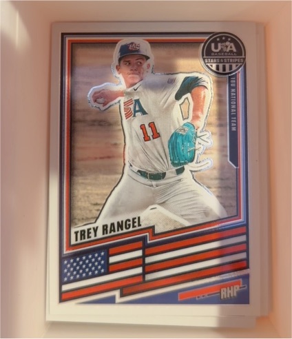 2021 Topps USA Baseball Stars & Stripes #USA-11 Trey Rangel — front