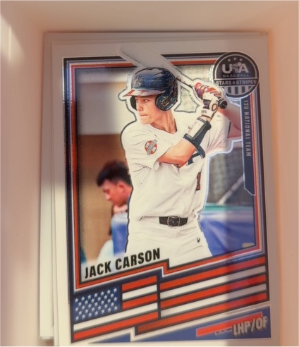 2021 USA Baseball Stars & Stripes #21 Jack Carson — front
