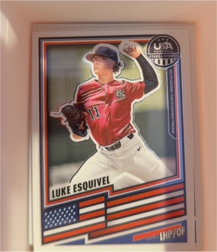 2021 Topps USA Baseball Stars and Stripes #USA-11 Luke Esquivel — front