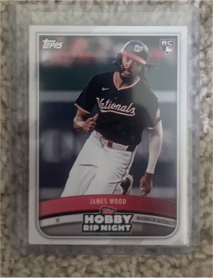 2023 Topps Hobby Rip Night #HOB-1 James Wood — front