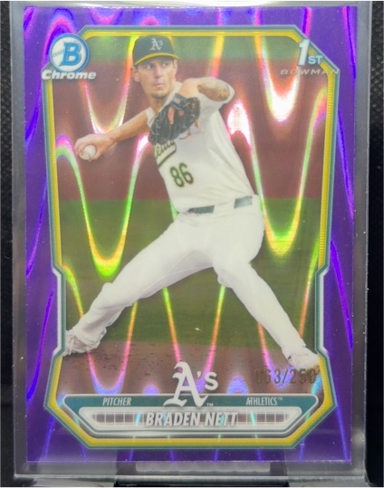 2021 Bowman Chrome #86 Braden Nett — front