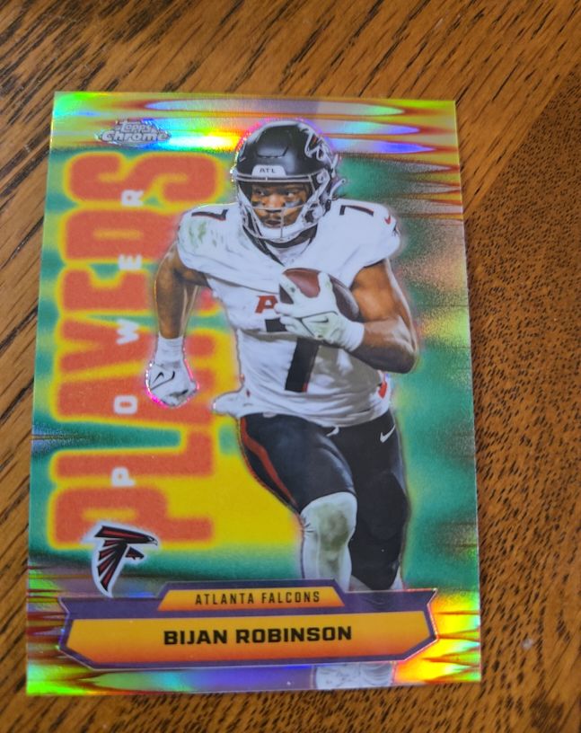 2023 Topps Chrome #Bijan Robinson Power Moves — front