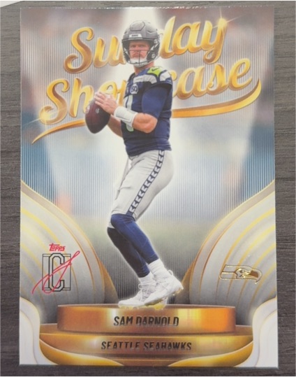 2022 Topps Sunday Showcase Sam Darnold — front