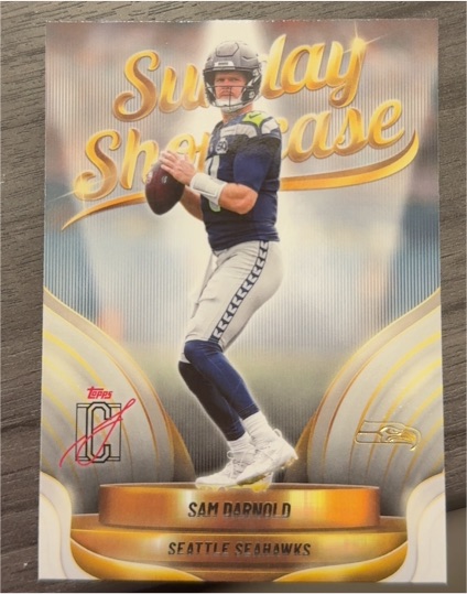 2021 Topps Sunday Showcase #SS-SD Sam Darnold — front