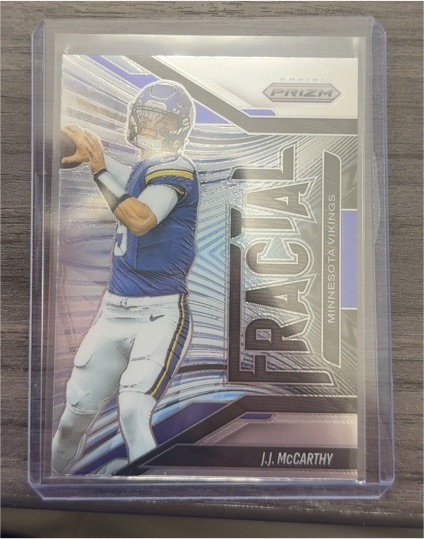 2022 Panini Prizm Football Fractal J.J. McCarthy — front
