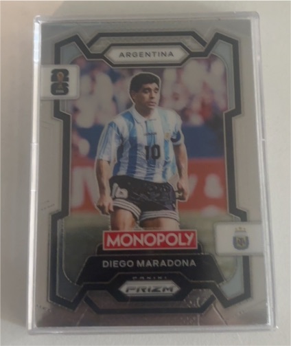 2022 Panini Prizm World Cup Monopoly #M-10 Diego Maradona — front