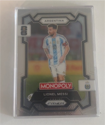 2022 Panini Prizm FIFA World Cup Monopoly #MON-1 Lionel Messi — front