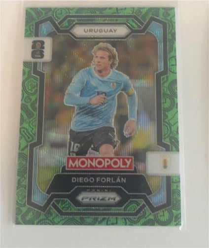 2022 Panini Prizm FIFA World Cup Monopoly #MON-DF Diego Forlán — front