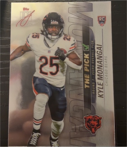 2018 Topps Kyle Monangai Rookie Card — front
