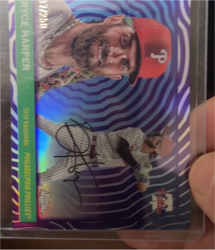 2021 Topps Chrome #87 Bryce Harper — front