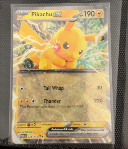 2013 Pokémon Black & White Plasma Storm #028 Pikachu ex — front