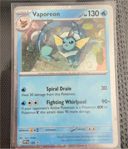 2022 Pokémon SV11 #168 Vaporeon — front