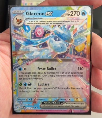 2014 Pokémon XY #026 Glaceon ex — front