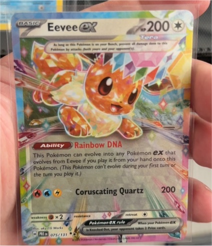 2013 Pokémon XY Evolutions #075 Eevee ex — front