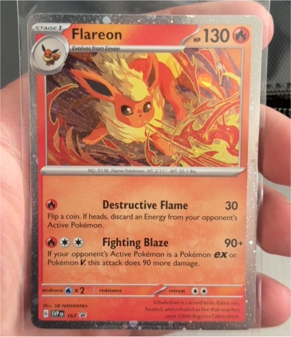 2020 Pokémon SWSH Vivid Voltage #167 Flareon — front