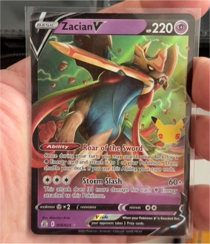 2021 Pokémon #016 Zacian V — front