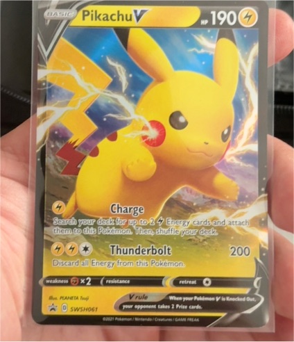 2021 Pokemon SWSH #SWSH061 Pikachu V — front