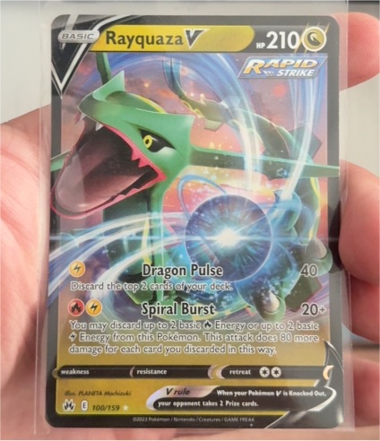2023 Pokemon #100 Rayquaza V — front