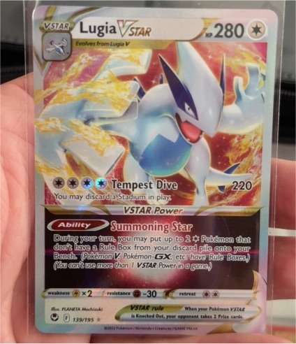 2022 Pokémon #139 Lugia VSTAR — front
