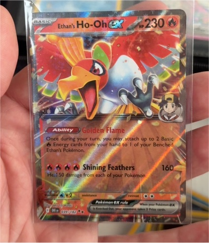 2017 Pokémon Sun & Moon Burning Shadows #039 Ethan's Ho-Oh GX — front