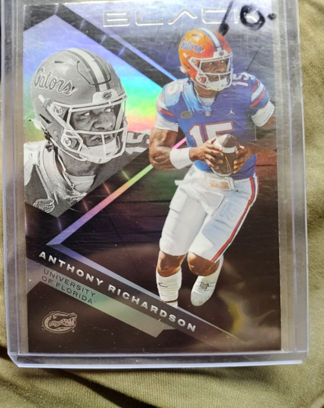 2023 Panini Black #BL-AR Anthony Richardson — front