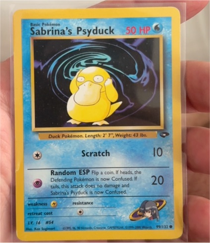1999 Pokémon #99 Sabrina's Psyduck — front
