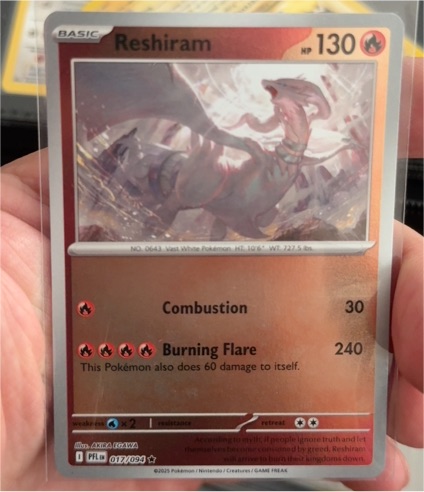 2025 Pokémon #017 Reshiram — front