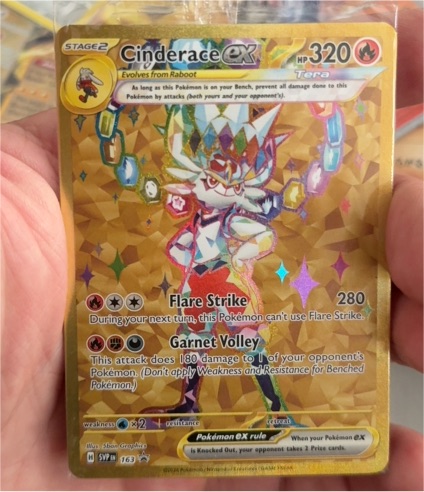 2020 Pokémon Sword & Shield #163 Cinderace ex — front