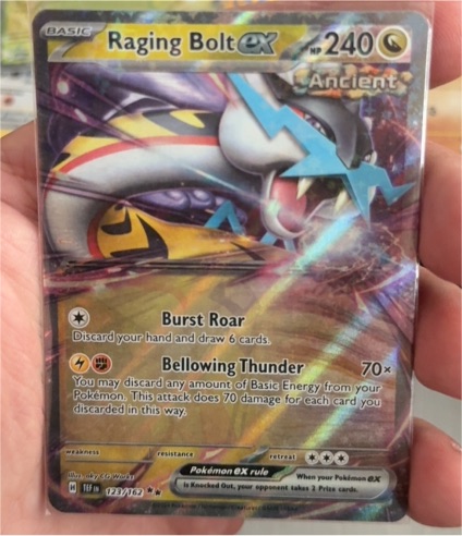 2013 Pokémon #123 Raging Bolt ex — front
