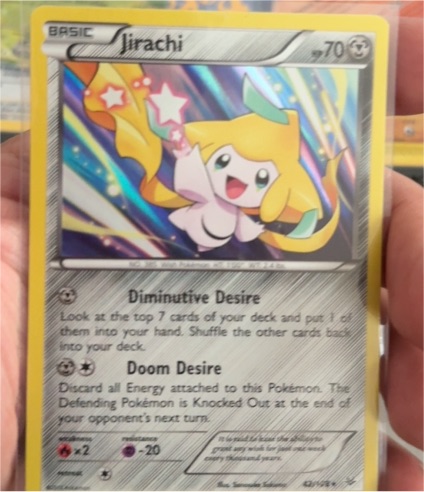 2016 Pokémon XY Evolutions #49 Jirachi — front