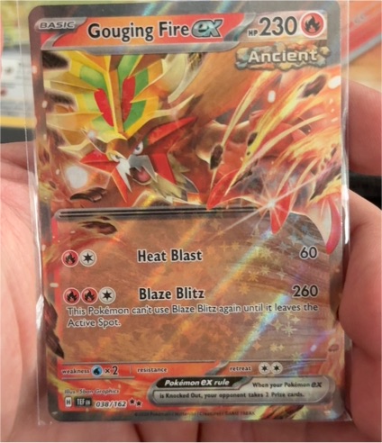 2016 Pokémon Ancient Origins #38 Gouging Fire EX — front