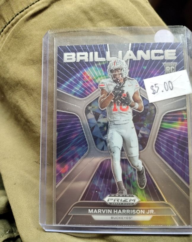 2022 Panini Prizm Draft Picks Brilliance #BR-1 Marvin Harrison Jr. — front