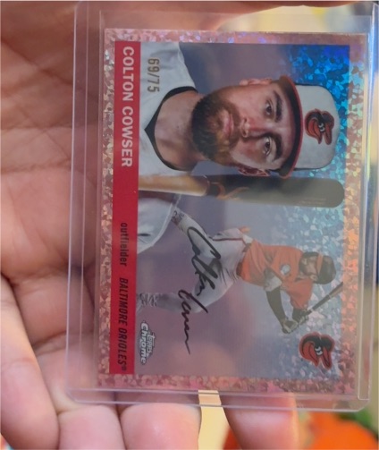 2021 Topps Heritage Chrome #697 Colton Cowser — front