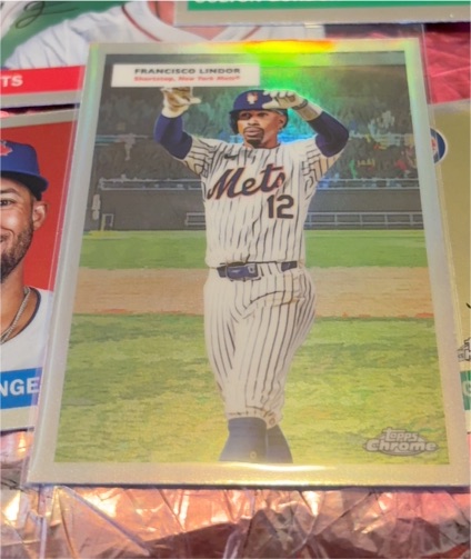 2023 Topps Chrome #12 Francisco Lindor — front