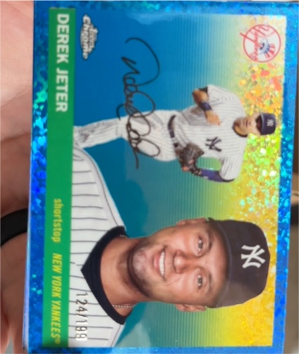 1998 Topps Chrome #124 Derek Jeter — front